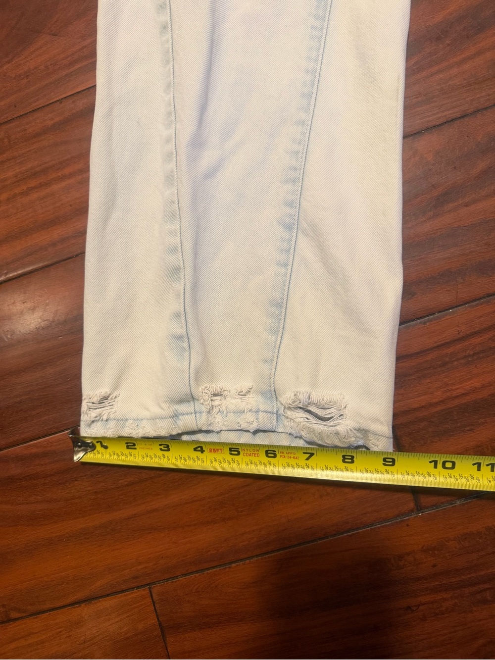 Good American Light Blue Frayed Waist Jeans - Picture 3 of 11
